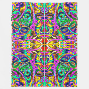 Couverture Polaire Oriental Motif Aquarelle III + vos idées