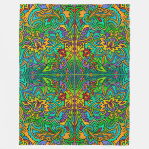 Couverture Polaire Oriental Motif Aquarelle V + vos idées
