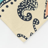 Couverture Polaire Oriental Paisley : Elégance Textile Stylisée. (Coin)