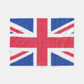 Couverture Polaire Original cross-stitch design Union Jack (Devant (Horizontal))