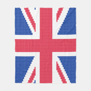Couverture Polaire Original cross-stitch design Union Jack