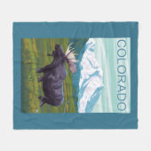 Couverture Polaire Orignaux avec MountainColorado (Devant (Horizontal))