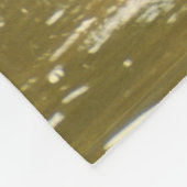 Couverture Polaire Orignaux plongeant sa tête dans l'eau (Coin)