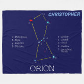 Couverture Polaire Orion de constellation de l'hémisphère nord (Devant (Horizontal))
