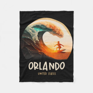Couverture Polaire Orlando États-Unis Surfing Planche de surf