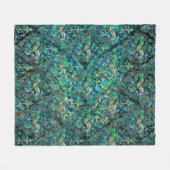 Couverture Polaire Ormeau et argent orientaux persans de motif (Devant (Horizontal))