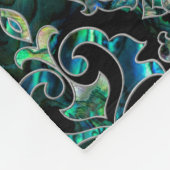 Couverture Polaire Ormeau et argent orientaux persans de motif (Coin)