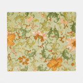 Couverture Polaire Ornement chinois vintage Jones Flowers (Devant (Horizontal))