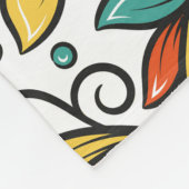 Couverture Polaire Ornement floral : Motifs indiens turcs. (Coin)