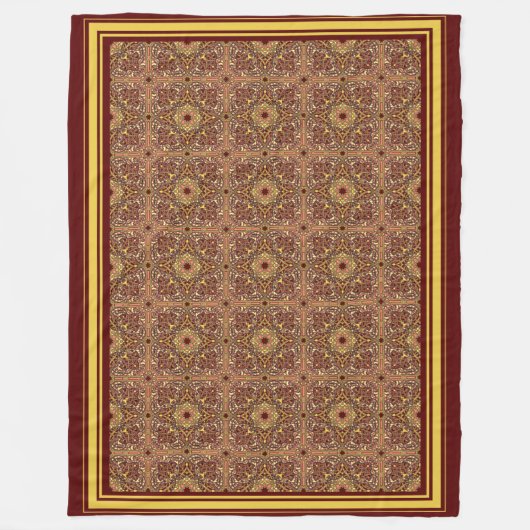 Couverture Polaire Ornement floral oriental (Devant)