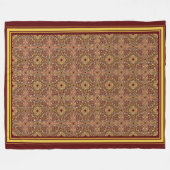 Couverture Polaire Ornement floral oriental (Devant (Horizontal))