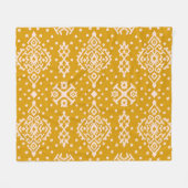 Couverture Polaire Ornement folklorique Ikat - texture ethnique. (Devant (Horizontal))