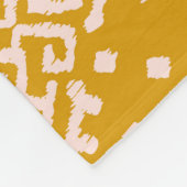 Couverture Polaire Ornement folklorique Ikat - texture ethnique. (Coin)