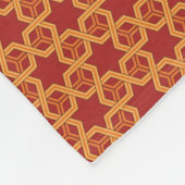 Couverture Polaire Ornement géométrique élégant (Coin)