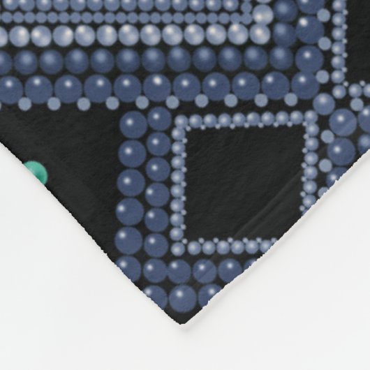 Couverture Polaire ornement, perles (Coin)