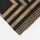 Couverture Polaire Ornement principal grec - méandre grec - or sur le (Coin)