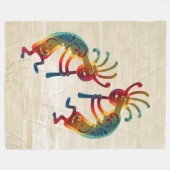 Couverture Polaire Ornements de KOKOPELLI + vos idées (Devant (Horizontal))