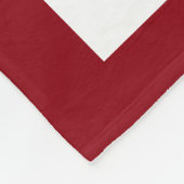 Couverture Polaire Ornements rouges Fleece Thon (Coin)