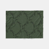 Couverture Polaire Orphan noir cursive motif de tuiles courbes (Devant (Horizontal))
