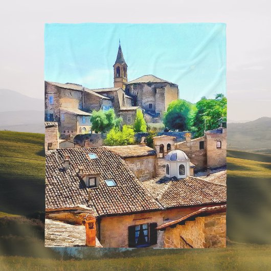 Couverture Polaire Orvieto Italie Hillside