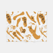 Couverture Polaire Os Dinosaures (Devant (Horizontal))