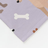 Couverture Polaire Os et pattes de chien gris italien (Coin)