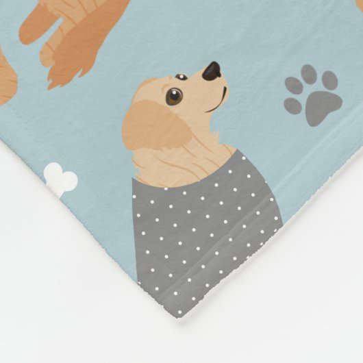 Couverture Polaire Os et pattes d'or (Coin)