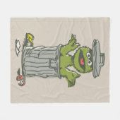 Couverture Polaire Oscar the Grouch Vintage (Devant (Horizontal))