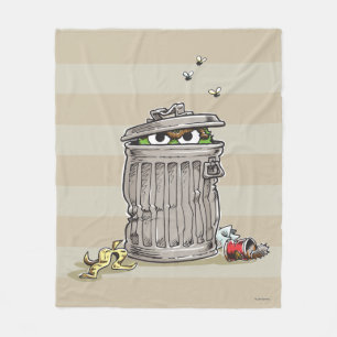 Couverture Polaire Oscar vintage dans une poubelle