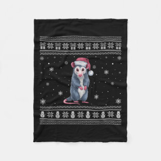 Couverture Polaire Ossum Lovers Men Women Santa Ugly Xmas Sweater 