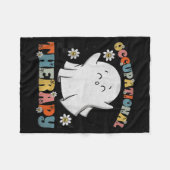 Couverture Polaire Ot Occupational Therapy Halloween Retro Ghost Ot H (Devant (Horizontal))
