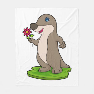 Couverture Polaire Otter à fleurs