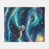 Couverture Polaire Otter dans un océan étoilé (Devant (Horizontal))