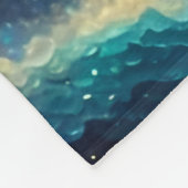 Couverture Polaire Otter dans un océan étoilé (Coin)