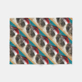 Couverture Polaire Otter endormi de Noël (Devant (Horizontal))