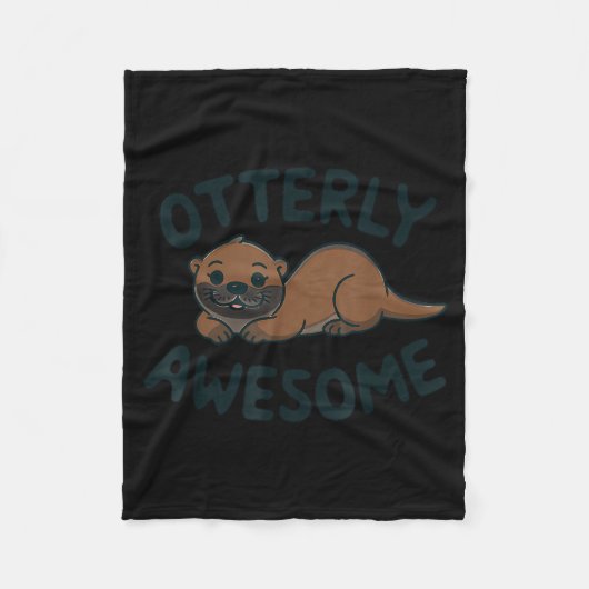 Couverture Polaire Otter In A Cket Funny Otter Pajamas Sea Otter Cost (Devant)