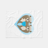 Couverture Polaire Otter Love (Devant (Horizontal))