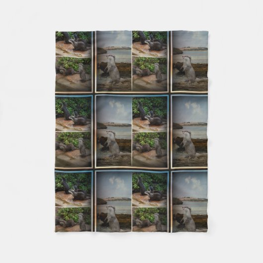 Couverture Polaire Otter Trois Collage De Photos, Petit (Devant)