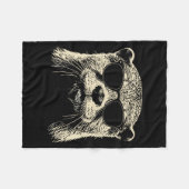 Couverture Polaire Otter Wearing Sungles Graphic Otter Shirt Men Wome (Devant (Horizontal))