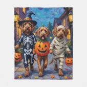 Couverture Polaire Otterhound Trick-or-Treating en costumes d'Hallowe (Devant)
