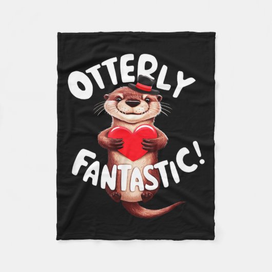 Couverture Polaire Otterly Fantastic Funny Sitive Quote Sea Lover Pun (Devant)