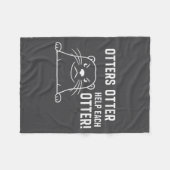 Couverture Polaire Otters Otter Help Each Otter Funny Otter Quote  (Devant (Horizontal))