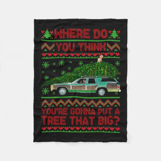 Couverture Polaire Où Allez-Vous Mettre Un Arbre Ce Gros Ch Laid (Devant)