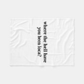 Couverture Polaire Où L'Enfer T'A Été Loca (Devant (Horizontal))