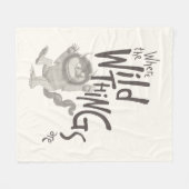 Couverture Polaire Où les choses sauvages sont citées (Devant (Horizontal))