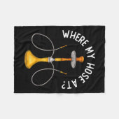 Couverture Polaire Où Ma Hotte À Funny Hookah Fumer De La Shisha Fumé (Devant (Horizontal))