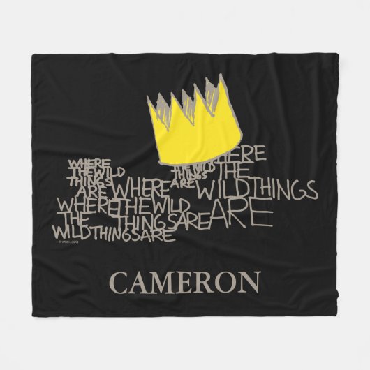 Couverture Polaire Où sont les choses sauvages | Couronne | Ajouter V (Devant (Horizontal))