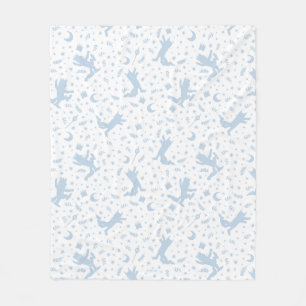 Couverture Polaire Où sont les choses sauvages Fleur Bleu