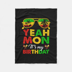 Couverture Polaire Ouais Mon Jamaïcain Jamaïque Fête d'anniversaire F