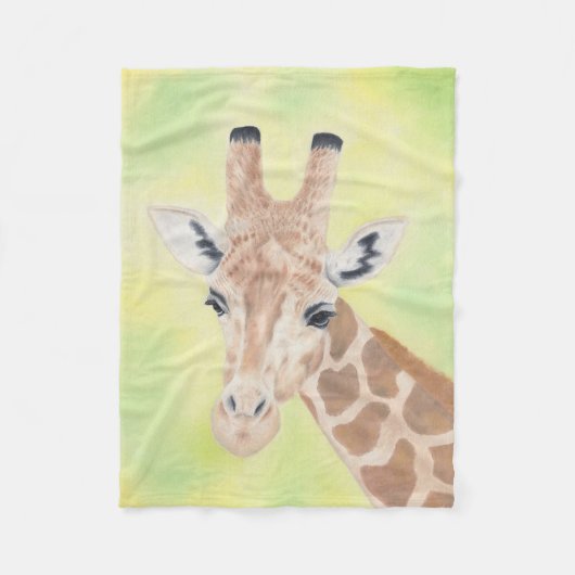 Couverture Polaire Ouatine de girafe (Devant)